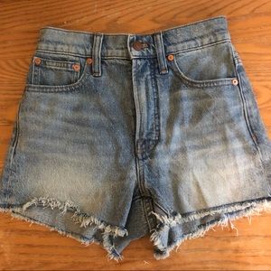 Madewell the vintage perfect highrise denim shorts
